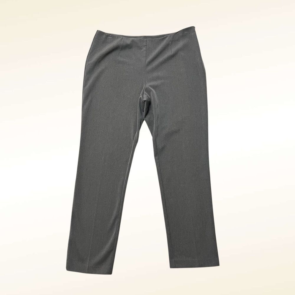 Chico's Gray Trousers Dress Pants Size 2 Short (US 12) Straight Leg Office